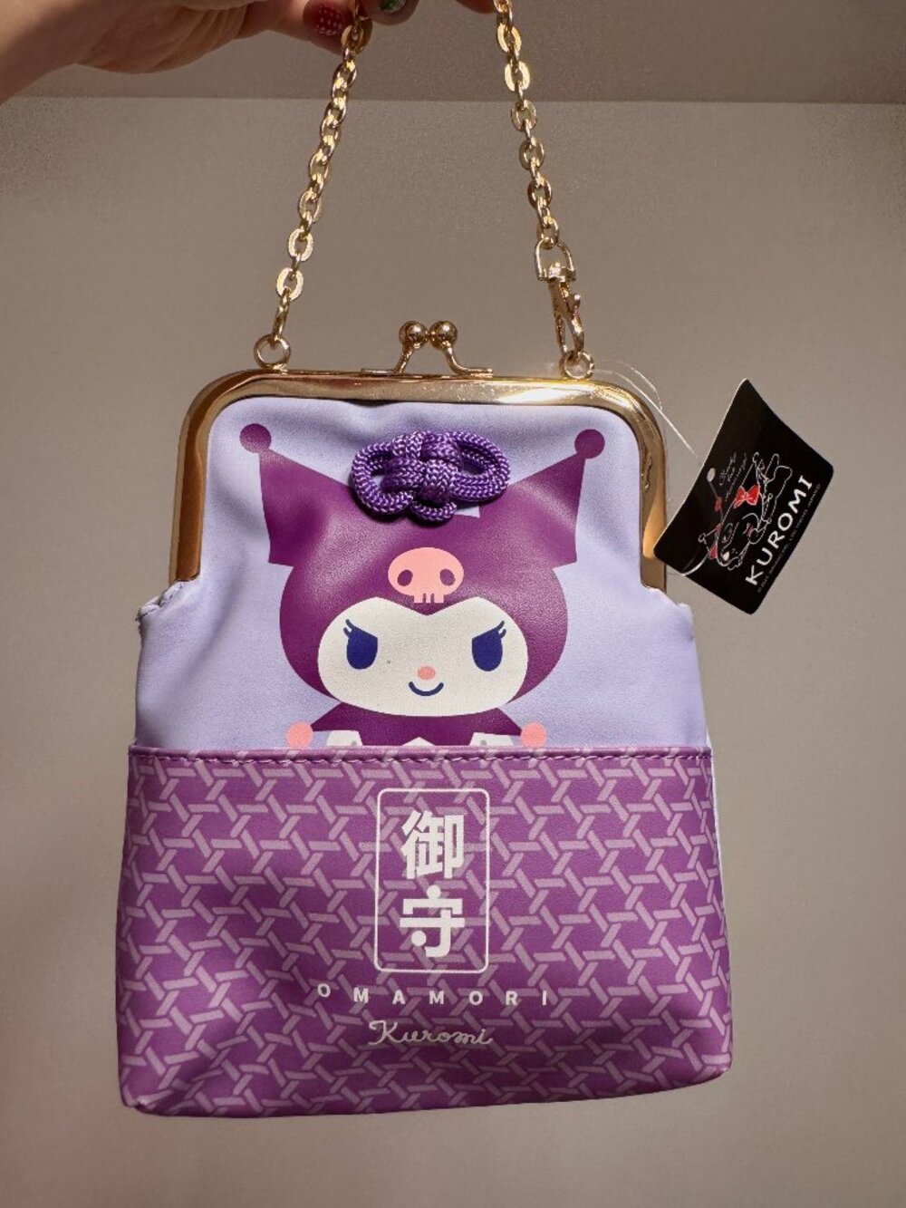 Kuromi Omamori Kisslock Ita Bag